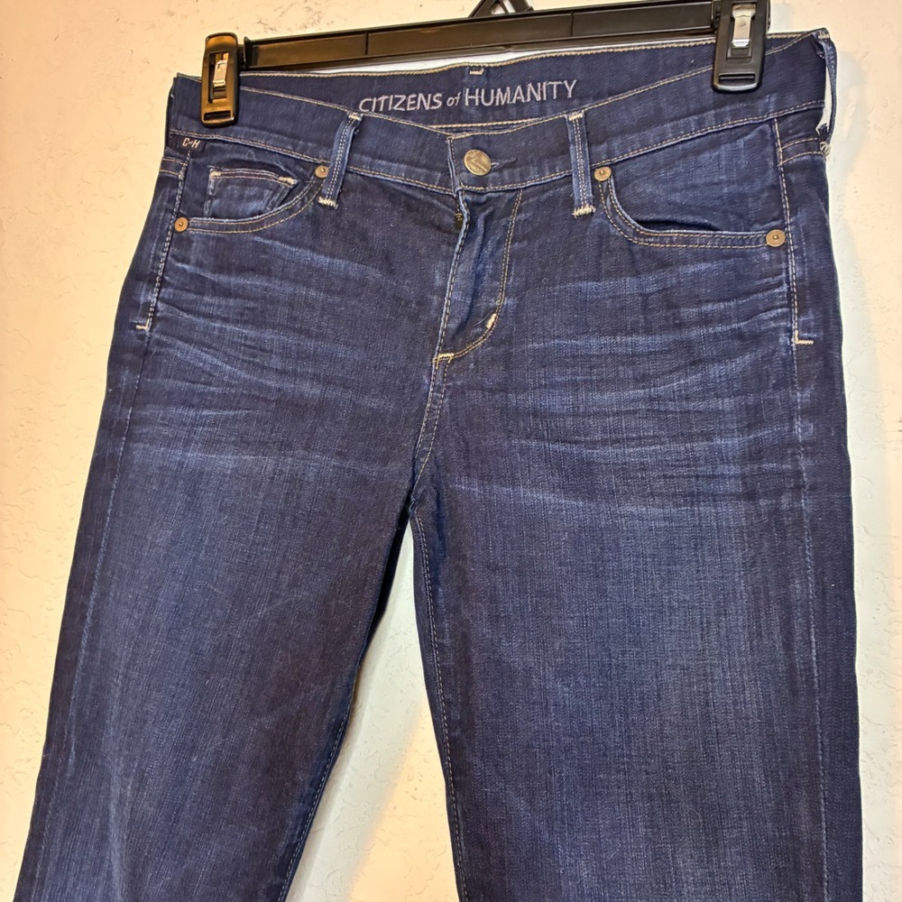 Citizens of Humanity Dita Petite Bootcut Jeans 28 Dark Blue Low Rise 1325F-243 - Picture 3 of 13